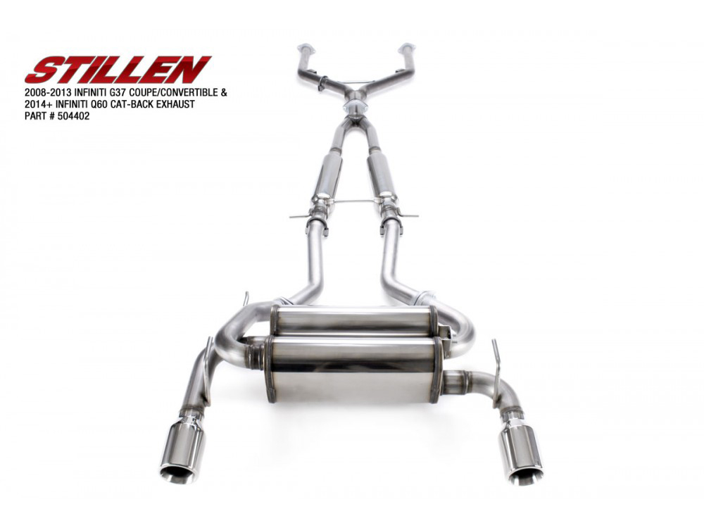 Stillen Q60 Coupe Stainless Steel Cat-Back Exhaust System, Performance